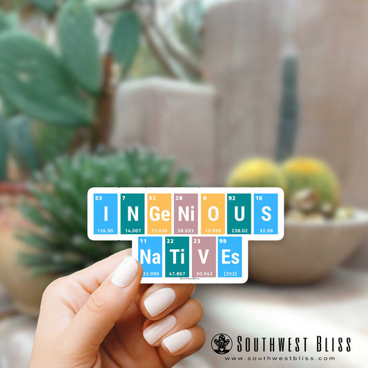Native American Stickers | INGENIOUS NATIVES PERIODIC TABLE PASTEL