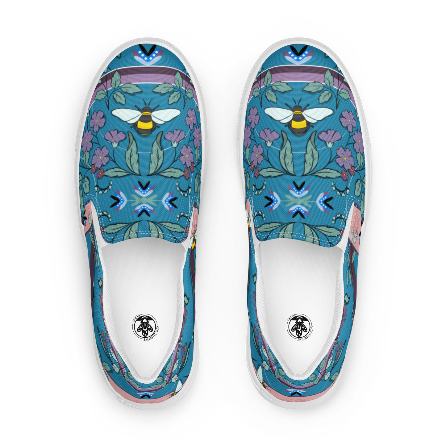 BEE FREE / Native American Women’s slip-on canvas shoes